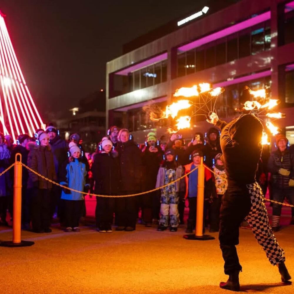 Fire staff performance downtown